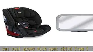 Britax Bundle, One4Life ClickTight All-in-One Car Seat, Black Diamond + Britax Baby Car Mirror for