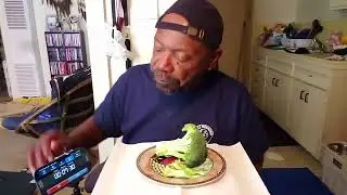 EATING WITH THE DUDES RAW BROCCOLI CHALLENGE