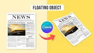 How to Create Floating Object Effect in Canva | Realistic 3D Design Tutorial