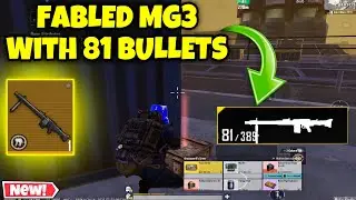 METRO ROYALE MODIFY FABLED MG3 WITH 81 BULLETS | PUBG METRO ROYALE CHAPTER 26