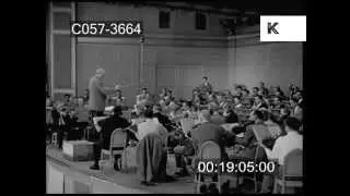 1950s Orchestra Recording Session