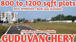 800 to 1200 Sqft DTCP and RERA approved plots for sale in Guduvanch ery/#guduvanchery #prproperties