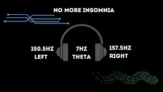 1 Hour of LOW 7 Hz THETA Waves, Black SCREEN Sleep Music, Relieve Stress, NO More INSOMNIA