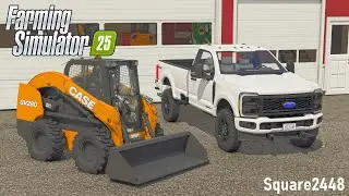 Buying A F250 STX & Case Skidsteer! | FS25 Landscaping