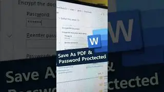 🚩🚩Apply Password & Convert to PDF | MS - Word को PDF में बदलना और Password लगाना #shorts #ytviral