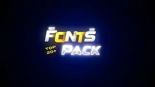 The Best Font Pack For Editing & Thumbnails 🤯