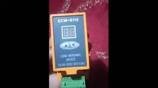 ECW-S110 ELEVATOR OVERLOAD WEIGHING DEVICE wiring diagram