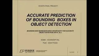 Accurate Prediction of Bounding Boxes for Object Detection