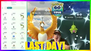 10X SHINY GEN 2 POKEMON GO DURING JOHTO TOUR! Shiny Ho-Oh Caught First Raid Last Day of Johto Tour!!