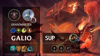 Galio Support vs Nautilus - EUW Grandmaster Patch 10.21