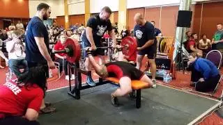 Jackson Murrie benches 190kg GPC Nats