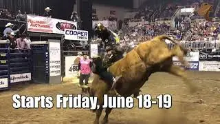 Chad Berger Bucking Bulls Dakota Community Bank PBR Bull Riding Challenge 2021