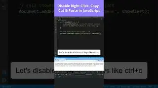 Disable Right Click copy, cut, paste 