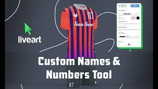 LiveArt HTML5 Product Designer - Features | Names & Numbers