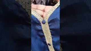 How to make fancy lace neck design cutting and stitching Lace neck design cutting & stitching#short