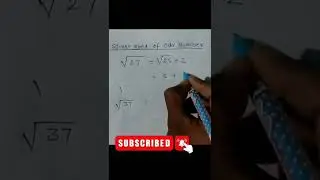 Square root of odd number 😎😎