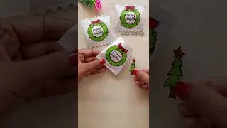 Merry Christmas gift idea / paper candy chocolate easy gift #shorts #ytshorts #viral #christmas #art