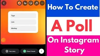 How To Create A Poll On Instagram Story | How to Make a Poll on Instagram |