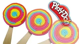 PLAY DOH RAIN BOW LOLLIES simple tutorial, bunbum's channel