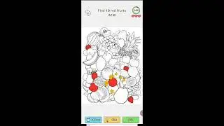 Tricky Mean Puzzle m Find 10 Red Fruits| Solution Walk-through Answers.