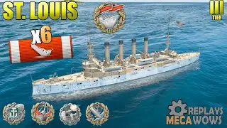 Beginners Luck? St. Louis SOLO WARRIOR 6 Kills | World of Warships Gameplay