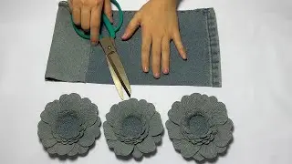 Video Tutorial On The Most Effective Sewing Methods - Great Way To Make Flower Petals From Old Jeans