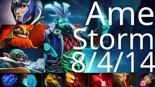 萧瑟 Ame mid Storm Spirit, dyrachyoGyrocopter vs Puck, charlie Luna, Mars - EZ escape Arena - dota2