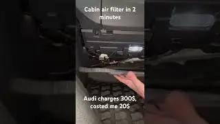 Audi Sq5 B9 Cabin air filter replacement. Saved me 280$