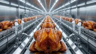 Roast Turkey Factory: How Millions of Roast Turkey Are Made in a Factory (Full Process)