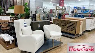 HOMEGOODS ARMCHAIRS CONSOLES BAR STOOLS FURNITURE HOME DECOR SHOP WITH ME SHOPPING STORE WALKTHROUGH