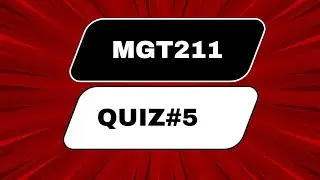 MGT211 quiz#5 fall 2025 | MGT211 finalterm preparation