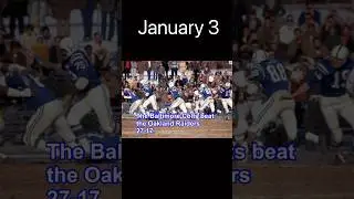 January 3 | Today In Sports History #sports #history