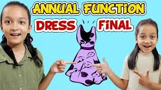 ANNUAL FUNCTION DRESS FINAL 👗👌🏻😍🤩 | School Function | Family Vlog | Aayu and Vanu
