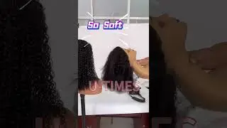 Look🤩this is a beautiful human hair half wig 🔥buy it🔥 #halfwig #hair #humanhairwig #curlyhairwig