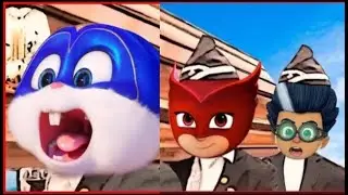 secret life of pets coffin dance @xtralargegaming101 and pj mask coffin dance @56teox mashup