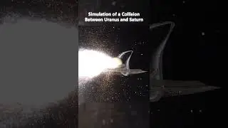 Simulation of a Collision Between Uranus and Saturn