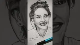 #Short 17| Julia Roberts🖤🖤| Portrait drawing |Pencil Sketch✍️