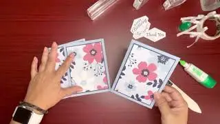 Quick and Easy Card Set - Stampin&rsquo; Up! - Happy Thoughts, Paper Blooms DSP SAB