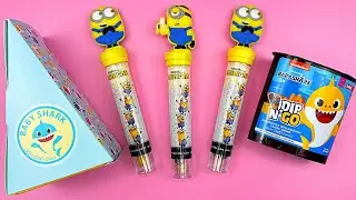 Satisfying Baby Shark Video | Funny Candy ASMR | Marshmallow Lollipop Surprise BoxSweets and Toy