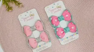 Cute Baby Hair Bow Set | Newborn & Kids Hair Accessories | Handmade Bow Collection #hairaccessory 