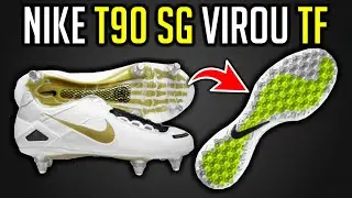 Chuteira de CAMPO virou chuteira SOCIETY! 😱 Nike T90 Laser SG virou TF - Custom CEC