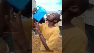 This African Guys Drink 5 Liter Water In One Time #shorts