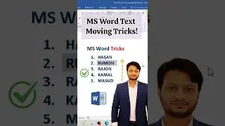 ✔ MS Word Text Moving (Up/Down) Tricks💥 #msword #mswordtricks #shortsvideo #viralshorts