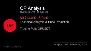 OP (OPUSDT) Technical Analysis - Price Prediction & Buy or Sell October 07, 2025