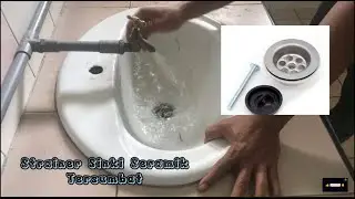 Sink Strainer/Penapis Sinki Punca Sinki Seramik Tersumbat..Baiki Tanpa Tukar Baru Sink Strainer