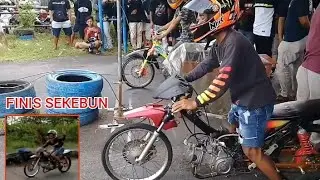 LAGA HOROR. HONDA BLADE 130CC TINGGAL JAUH SEKEBUN YAMAHA JUPITER Z 140CC