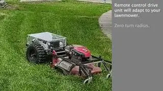 Yardbot remote control, lawnmower, snow blower, wheelbarrow