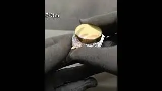 Introducing 5 gm Diamond Transparent Acrylic Cosmetic container with Golden cap by M.C. PIPWALA!