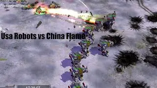 usa robots vs china flame command & conquer-contra 006-general zero hour- mod c&c