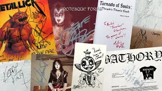 My Autograph Collection - Kiss, Metallica, Bathory, Slayer, Voivod